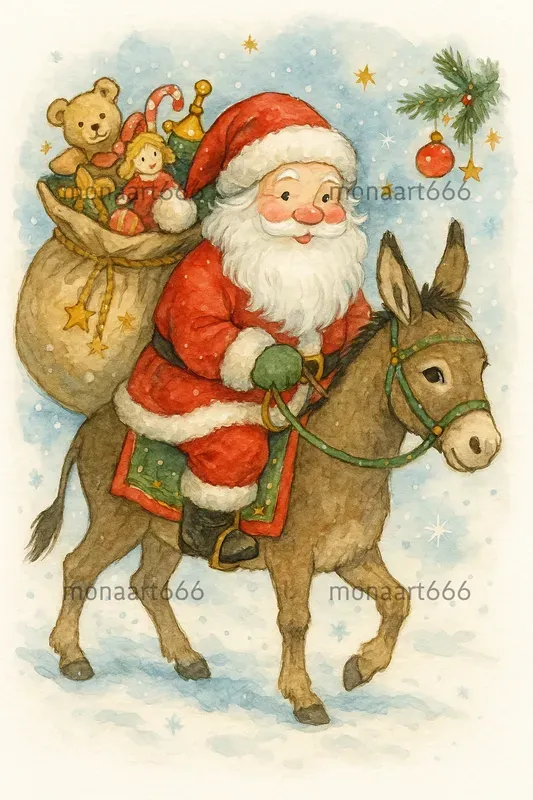 Whimsical Holiday Watercolors