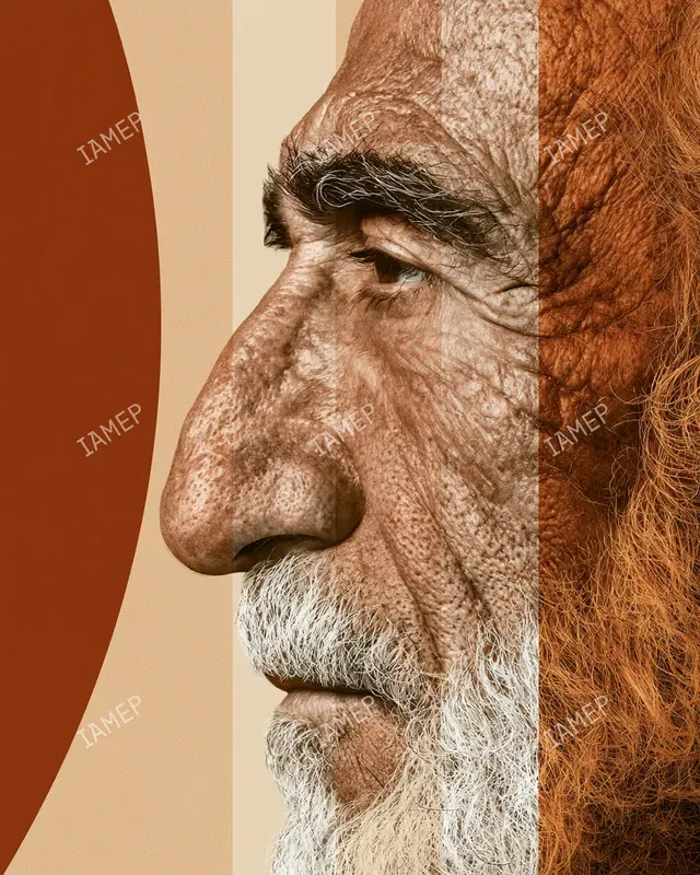 Abstract Editorial Portrait Splits