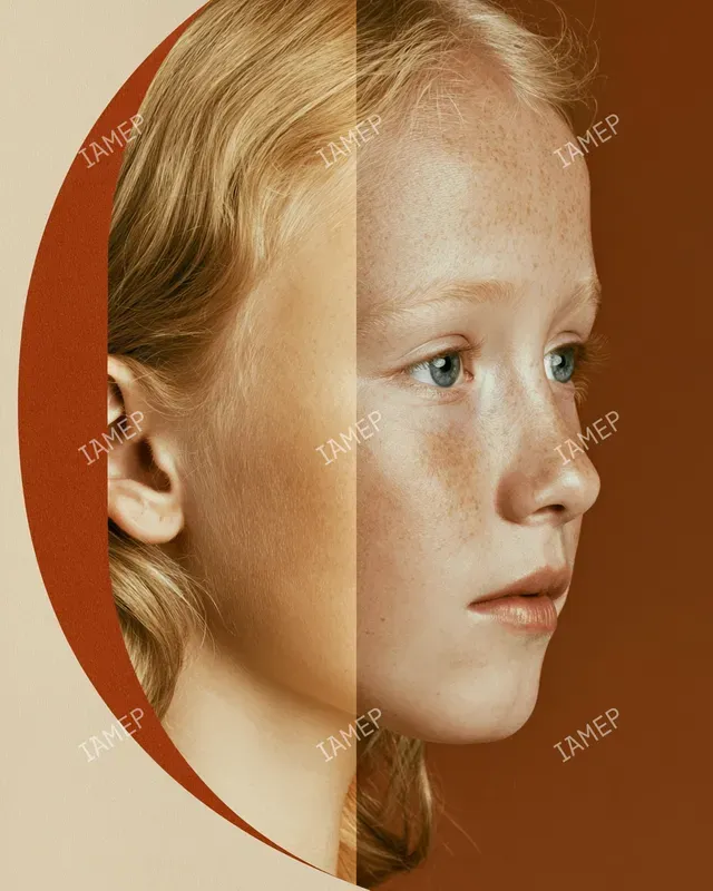 Abstract Editorial Portrait Splits