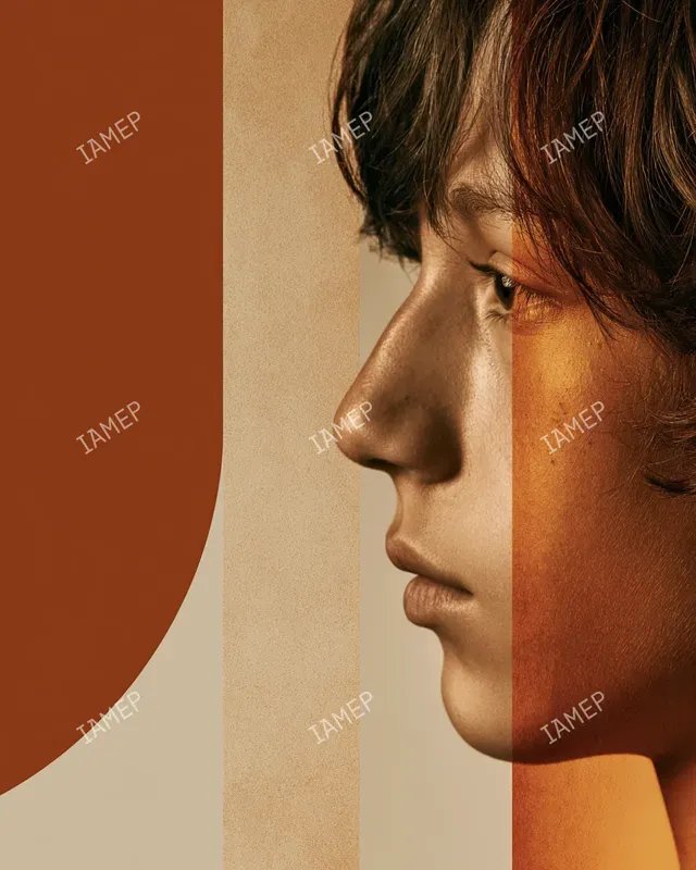 Abstract Editorial Portrait Splits