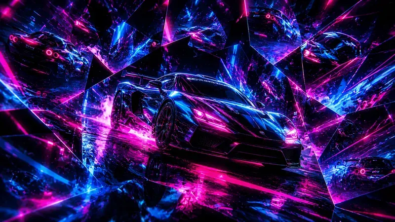Cyber Neon Kaleidoscopes