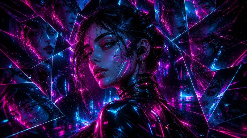 Cyber Neon Kaleidoscopes