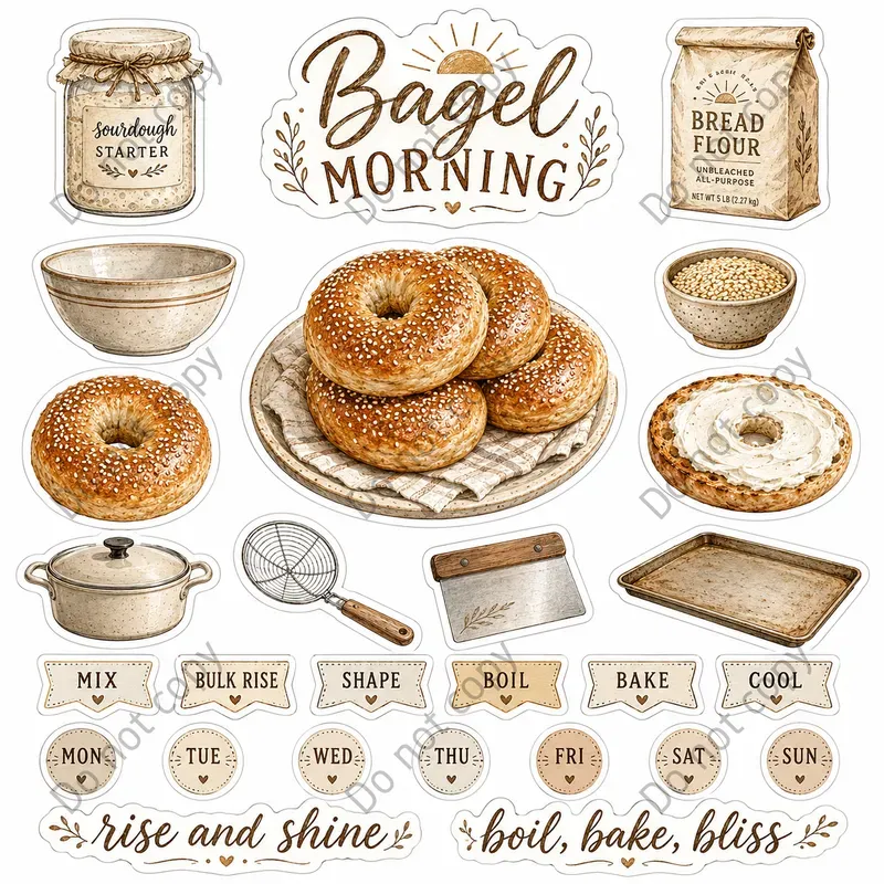 Sourdough Baking Sticker Sheets