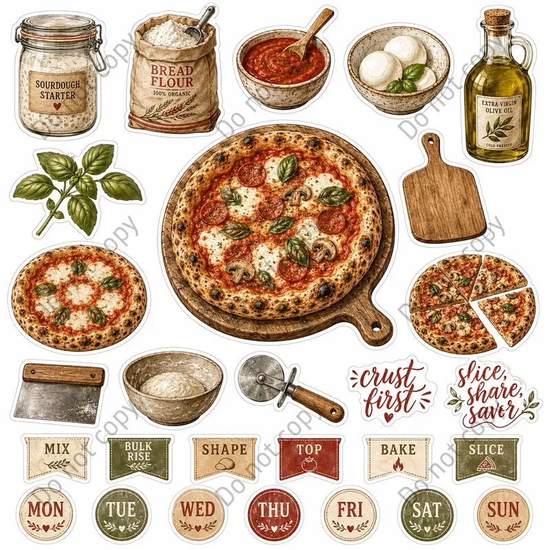 Sourdough Baking Sticker Sheets
