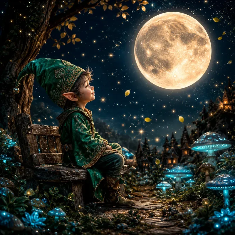 Whimsical Moonlit Dream Characters