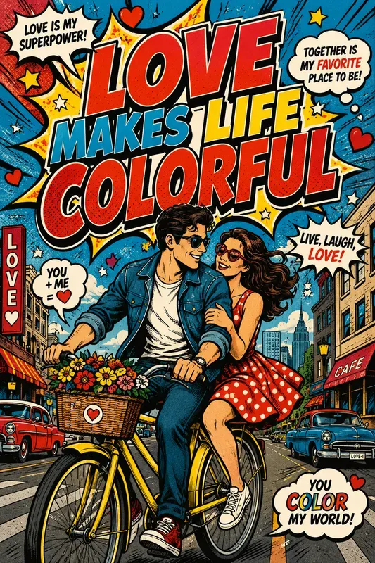 Pop Art Romance Posters