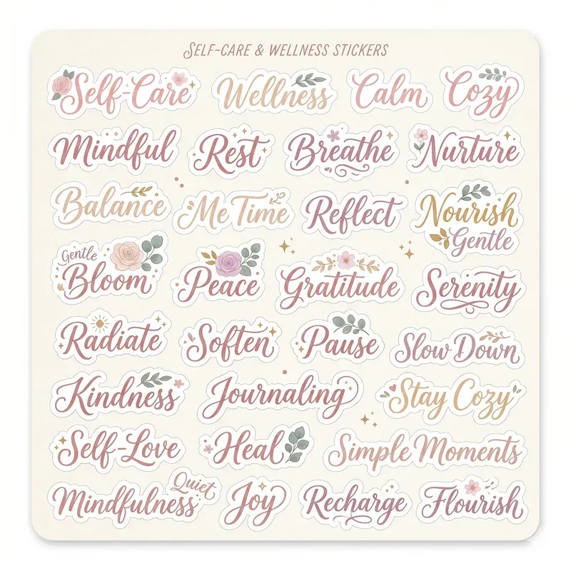 Journaling Word Stickers Generator