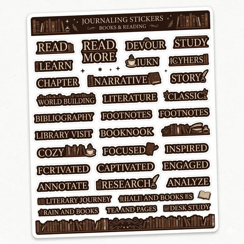 Journaling Word Stickers Generator