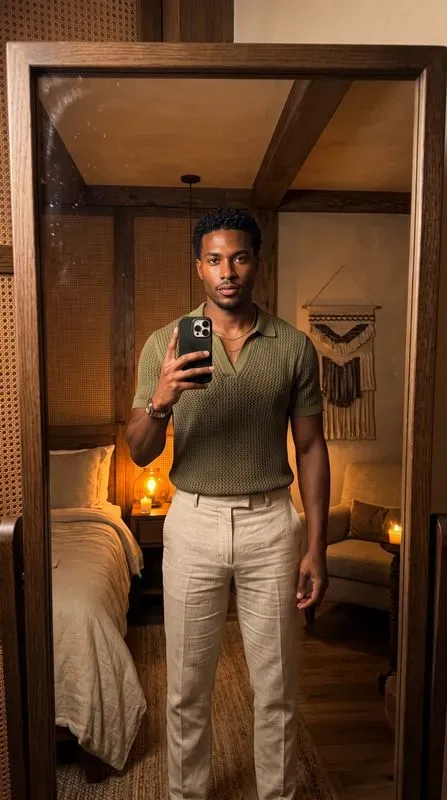 The Warm Bedroom Mirror Selfie Series