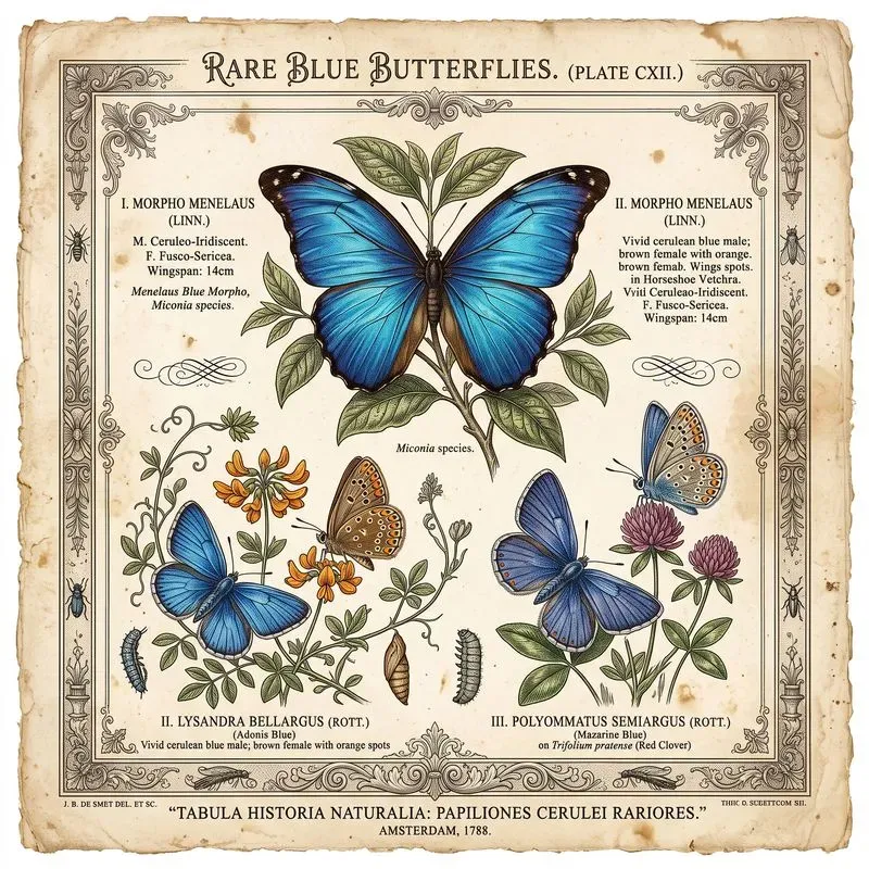 Vintage World Butterflies Atlas Creators