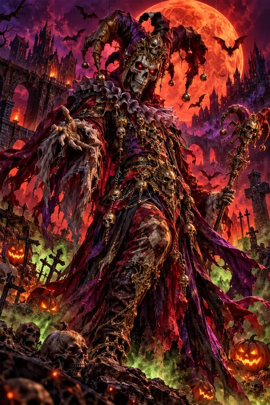 Neon Gothic Halloween Characters