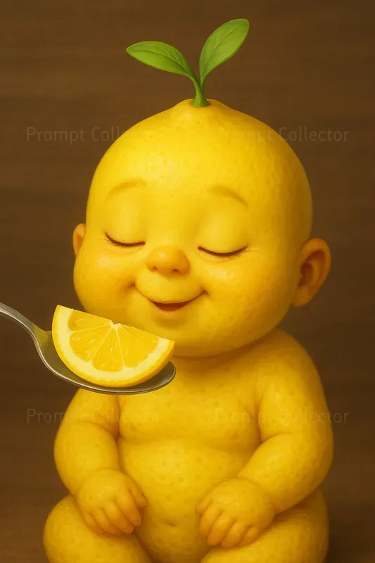 Whimsical Fruit Skin Babies Eating Fruit