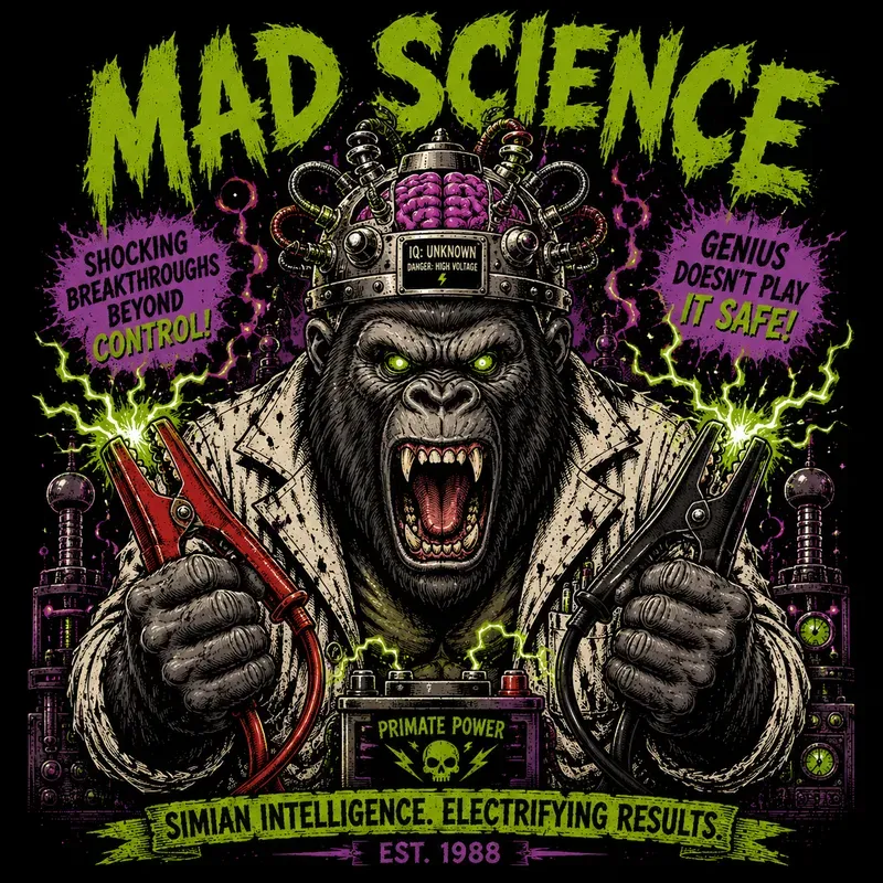 Chaos Scientist Tshirt Art