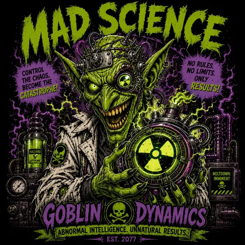Chaos Scientist Tshirt Art