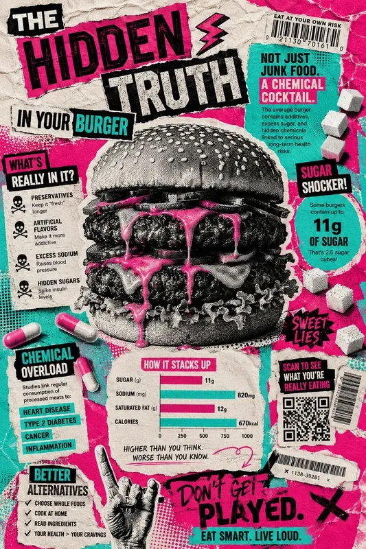 Zine Style Infographic Collages