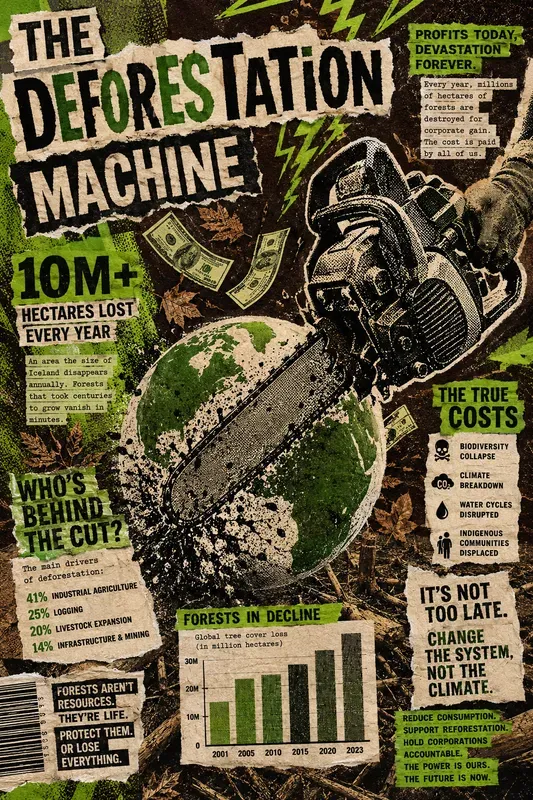 Zine Style Infographic Collages