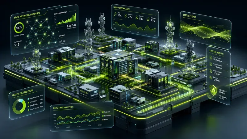 Sleek 3D Isometric Tech Ecosystem Maps