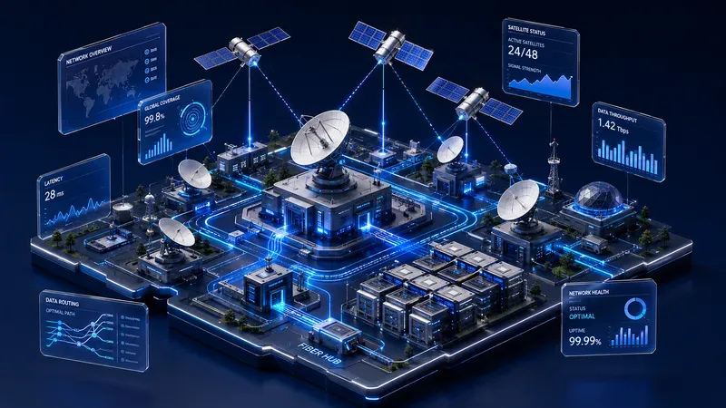Sleek 3D Isometric Tech Ecosystem Maps