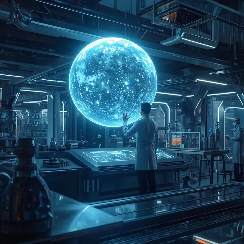 3D Futuristic Quantum Labs