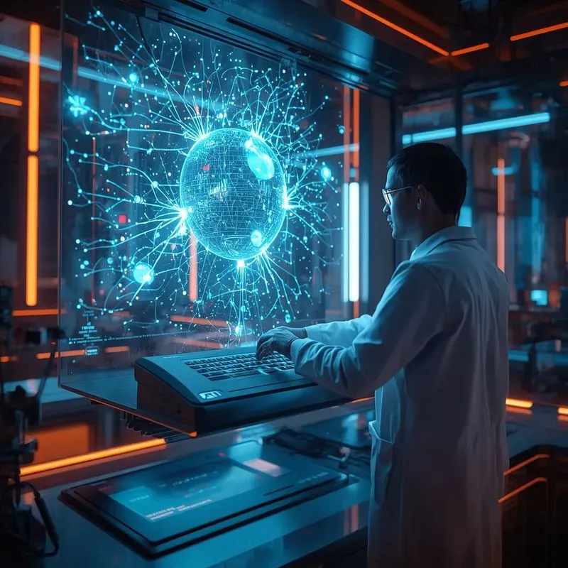 3D Futuristic Quantum Labs