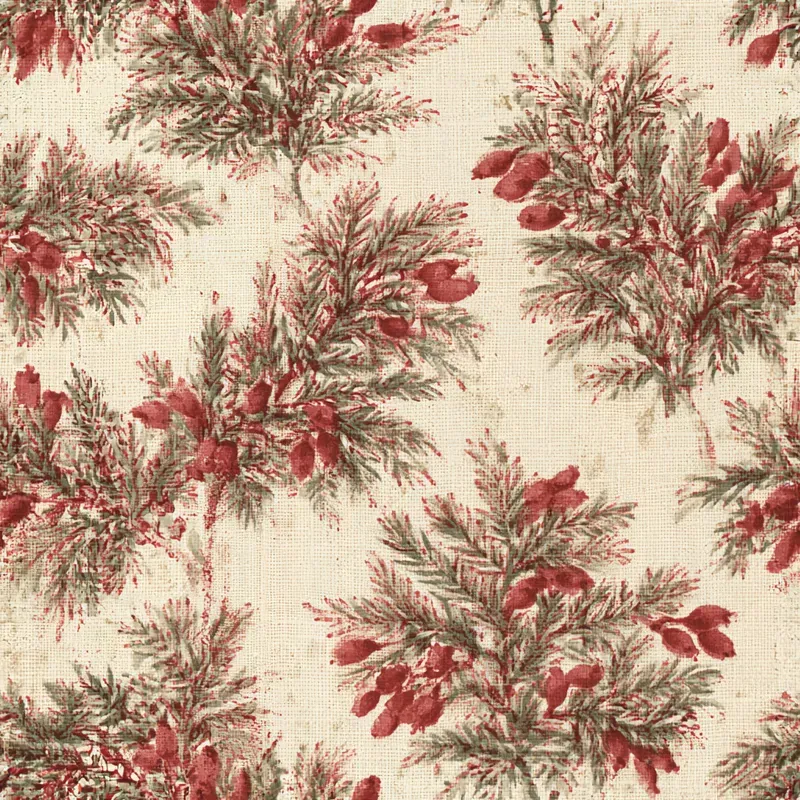 Vintage Christmas Calico Backing Papers