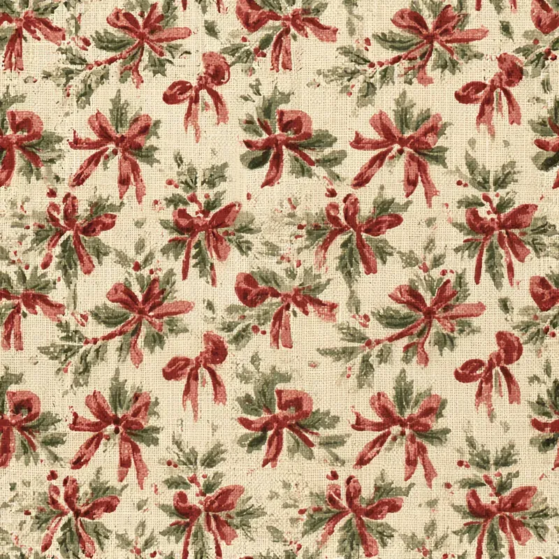 Vintage Christmas Calico Backing Papers