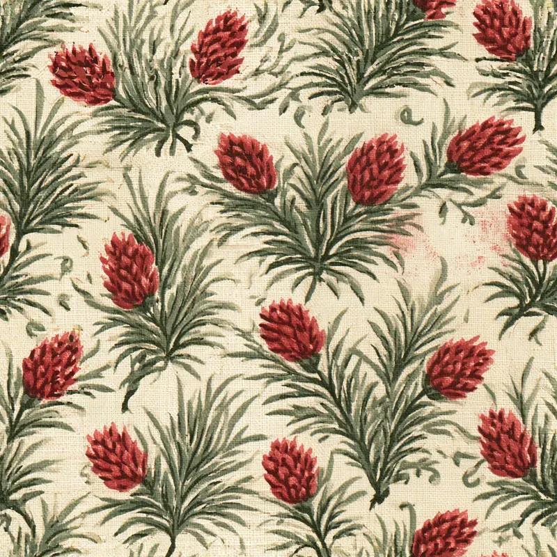 Vintage Christmas Calico Backing Papers