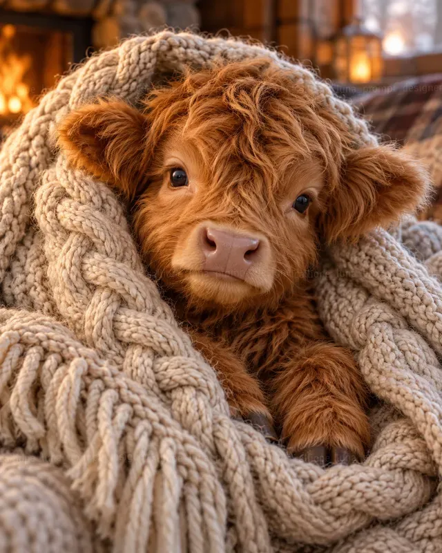 Cozy Animals Wrapped In Blankets