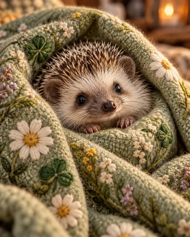 Cozy Animals Wrapped In Blankets