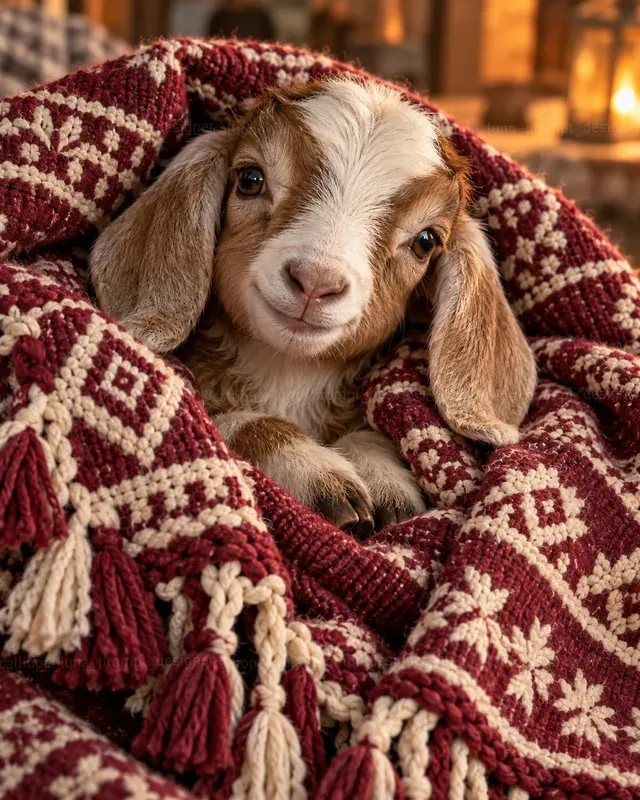 Cozy Animals Wrapped In Blankets