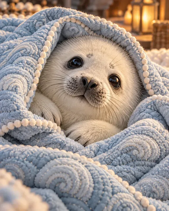 Cozy Animals Wrapped In Blankets