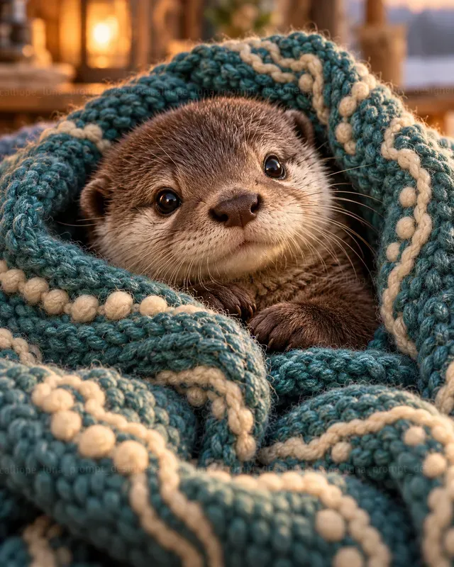 Cozy Animals Wrapped In Blankets