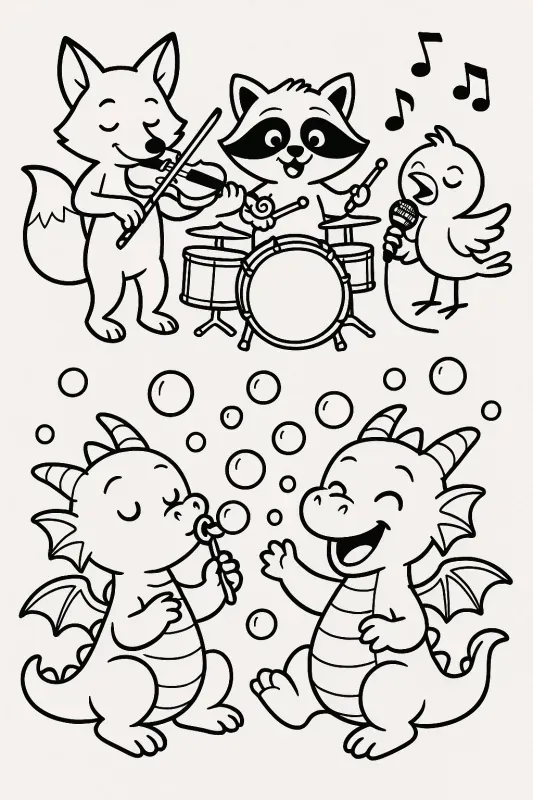 Happy Doodle Scenes