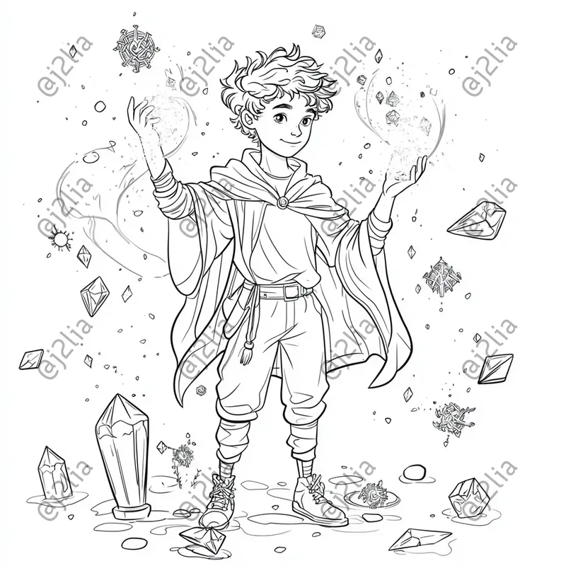Fantasy Character Coloring Pages
