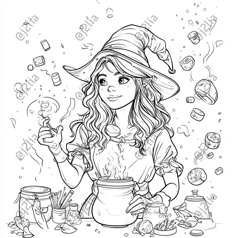 Fantasy Character Coloring Pages