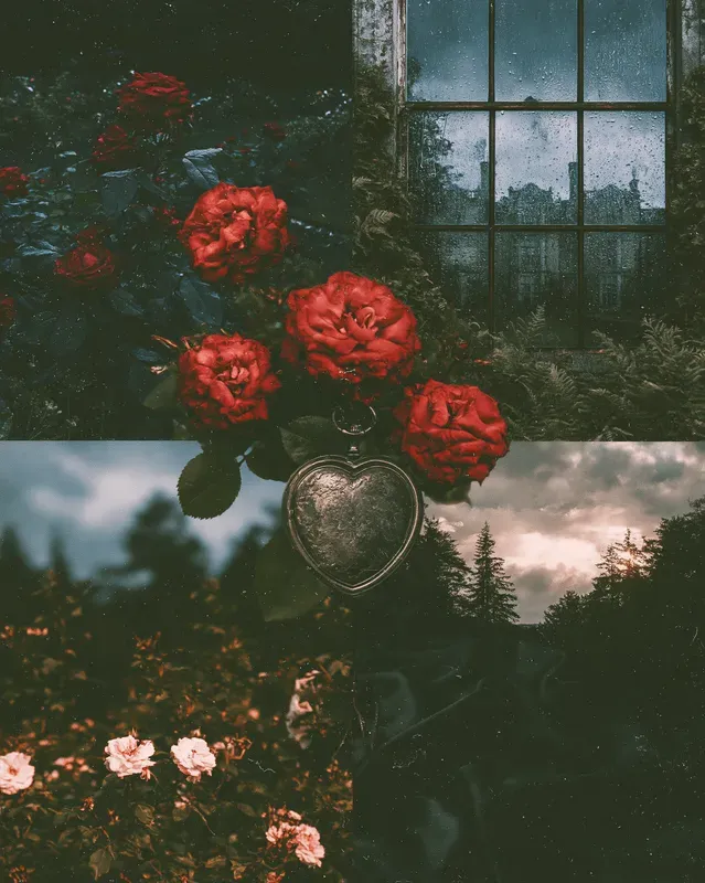 Atmospheric 4panel Photo Mood Collages