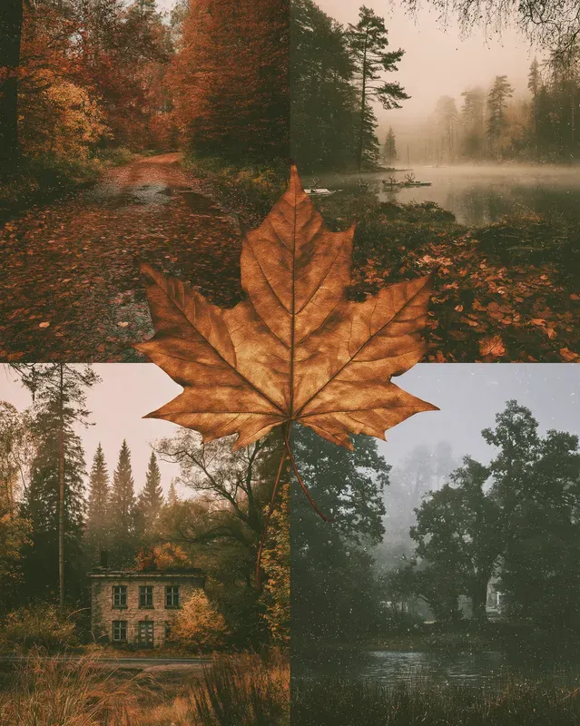 Atmospheric 4panel Photo Mood Collages