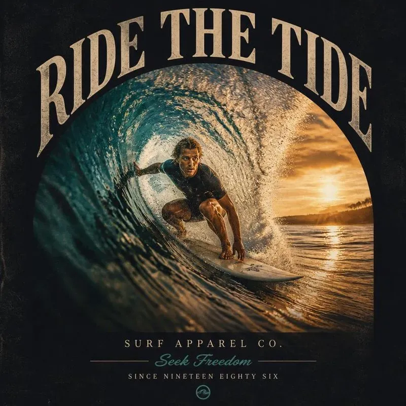 Vintage Surf Graphic Generator