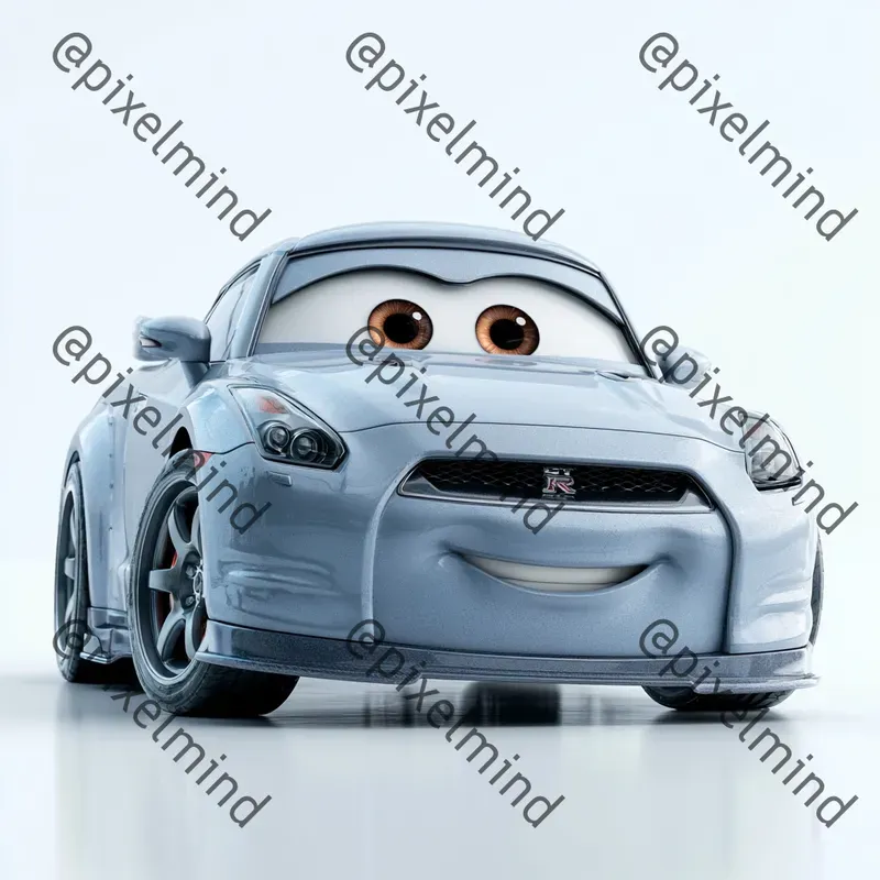 Cute Cartoon Face Car Character Packs