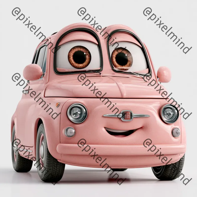 Cute Cartoon Face Car Character Packs