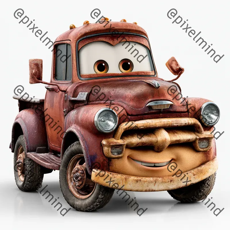 Cute Cartoon Face Car Character Packs