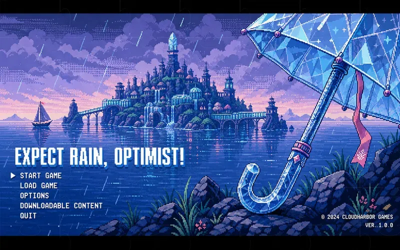 Retro Pixel RPG Title Screen Generator