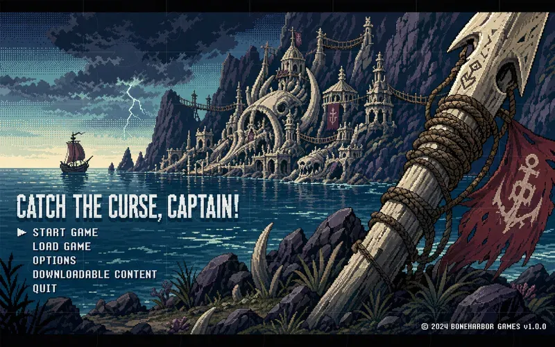 Retro Pixel RPG Title Screen Generator