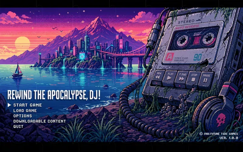 Retro Pixel RPG Title Screen Generator
