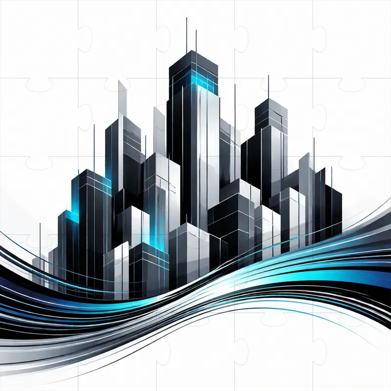 Abstract Line Art Paintings