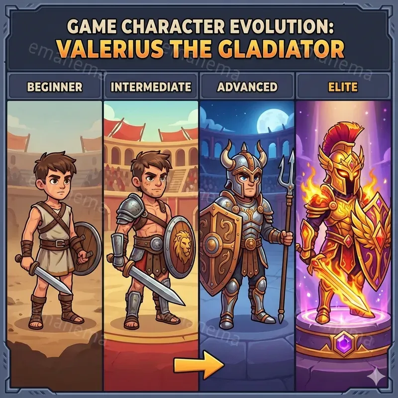 Videogame Character Evolution Images