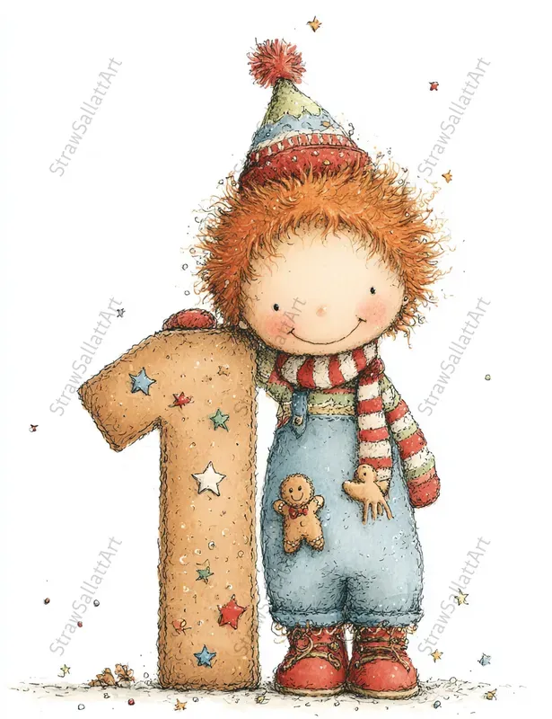 Birthday Cartoon Kid Character Cliparts