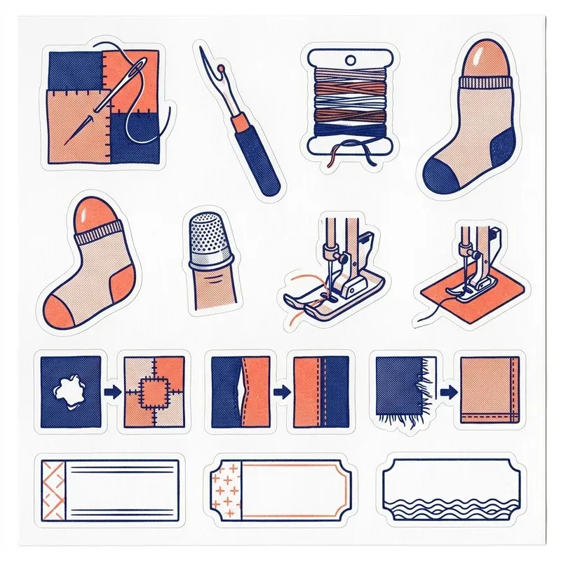 Repair Patch Label Stickers