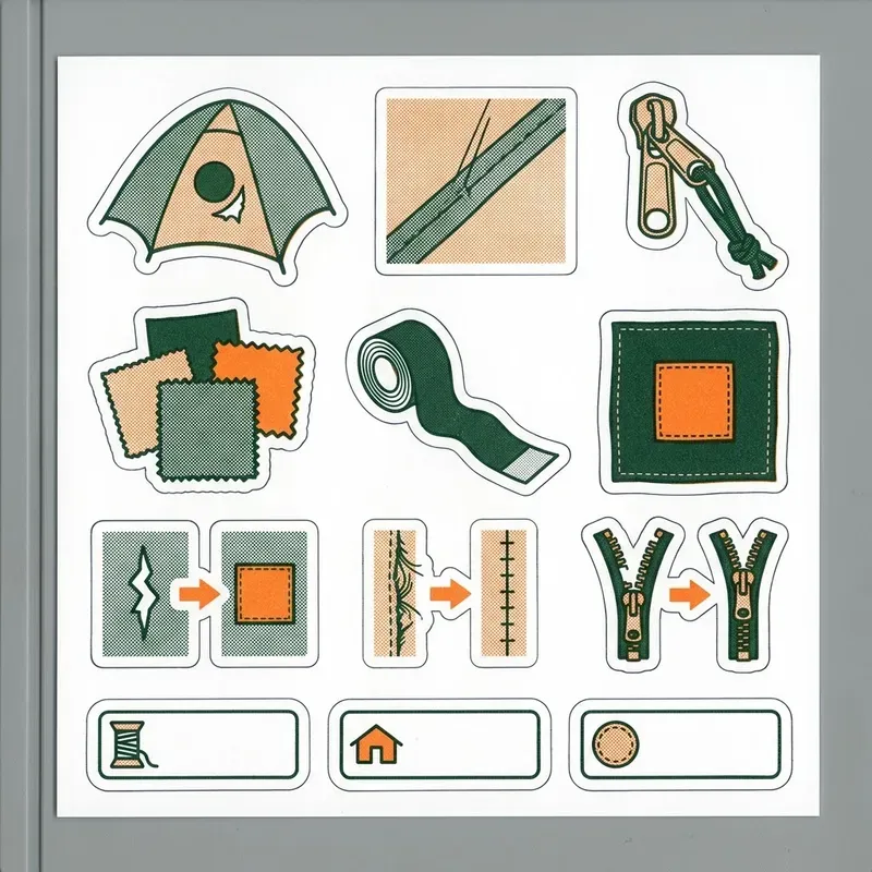 Repair Patch Label Stickers
