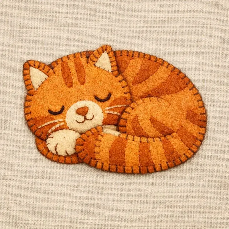Handmade Textile Fabric Illustrations